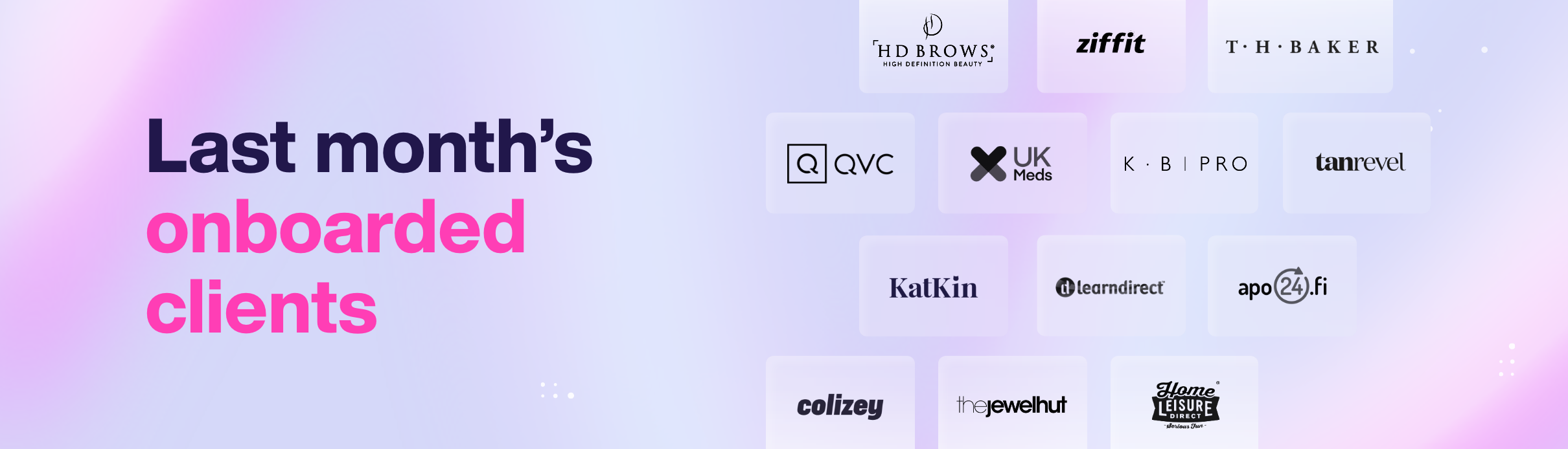 Onboarded clients in October